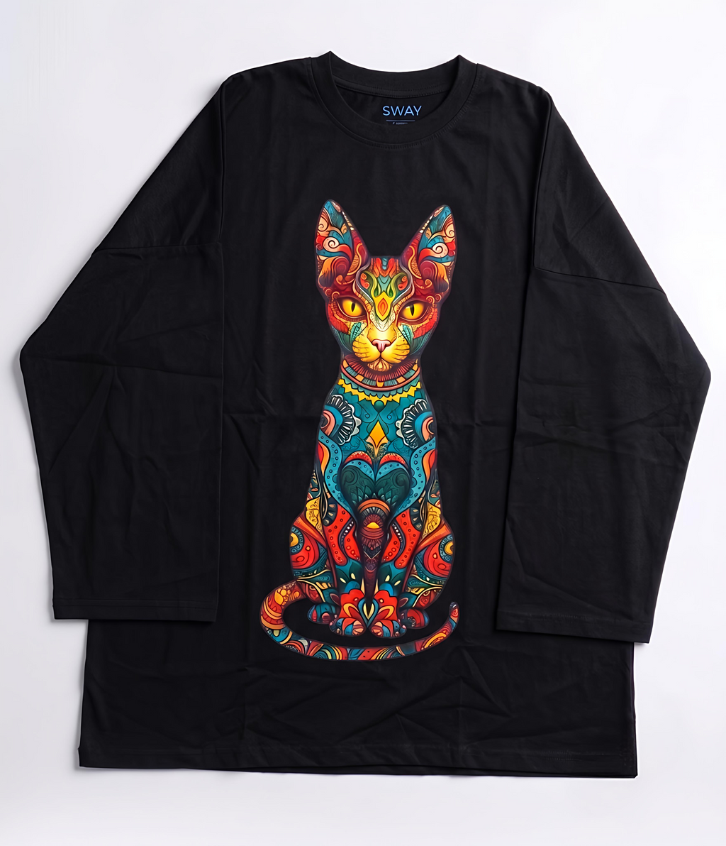 Mystic Mau Long Sleeve Oversized Tee
