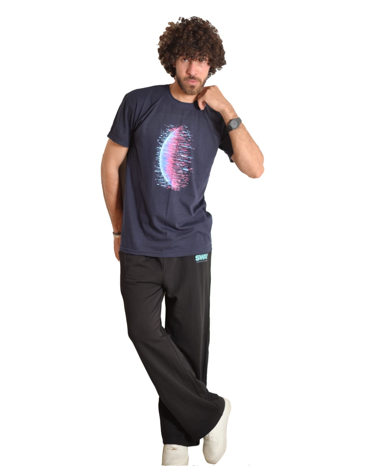 Cyber Crescent Oversized Tee