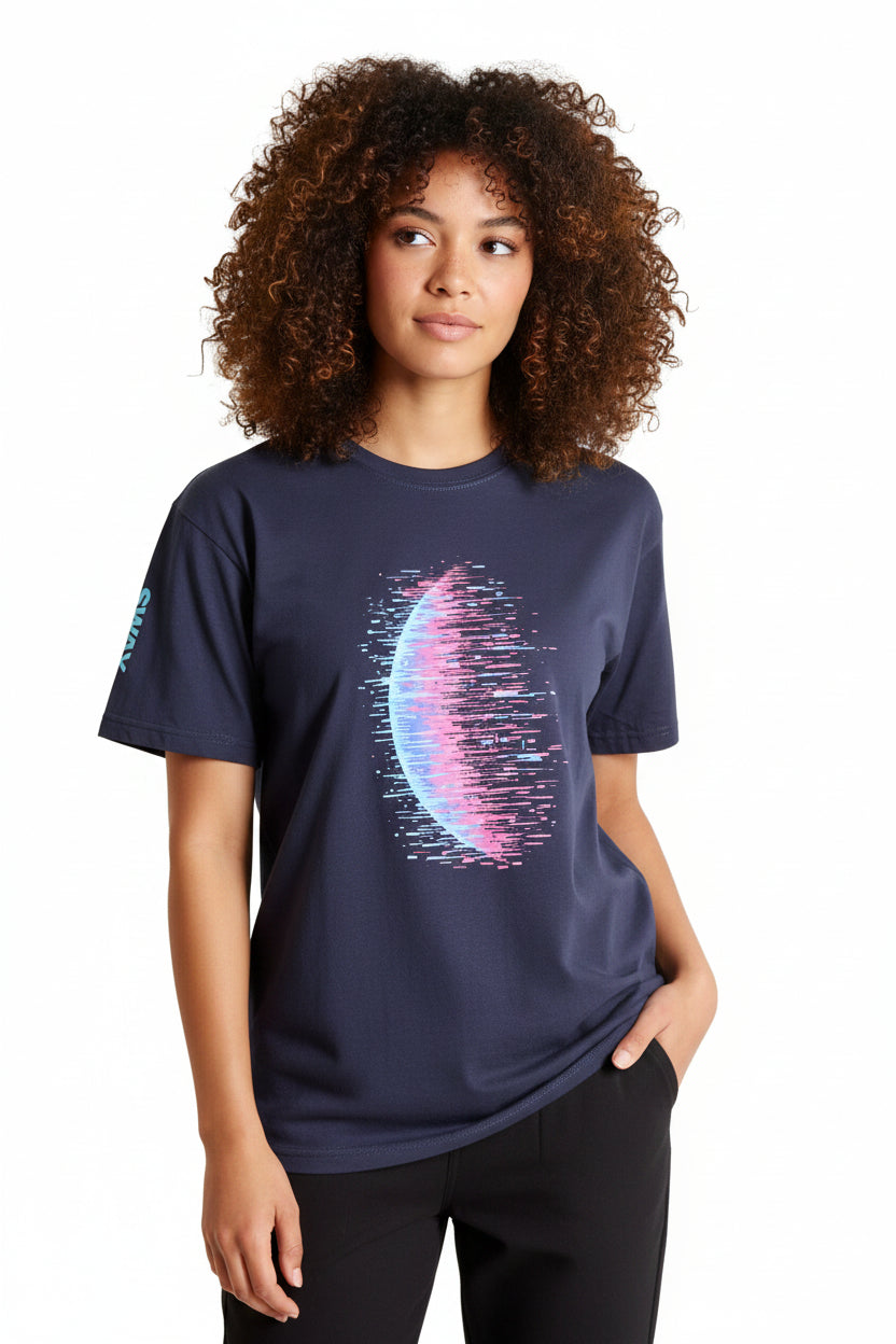 Cyber Crescent Oversized Tee Women