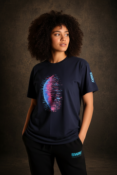 Cyber Crescent Oversized Tee Women