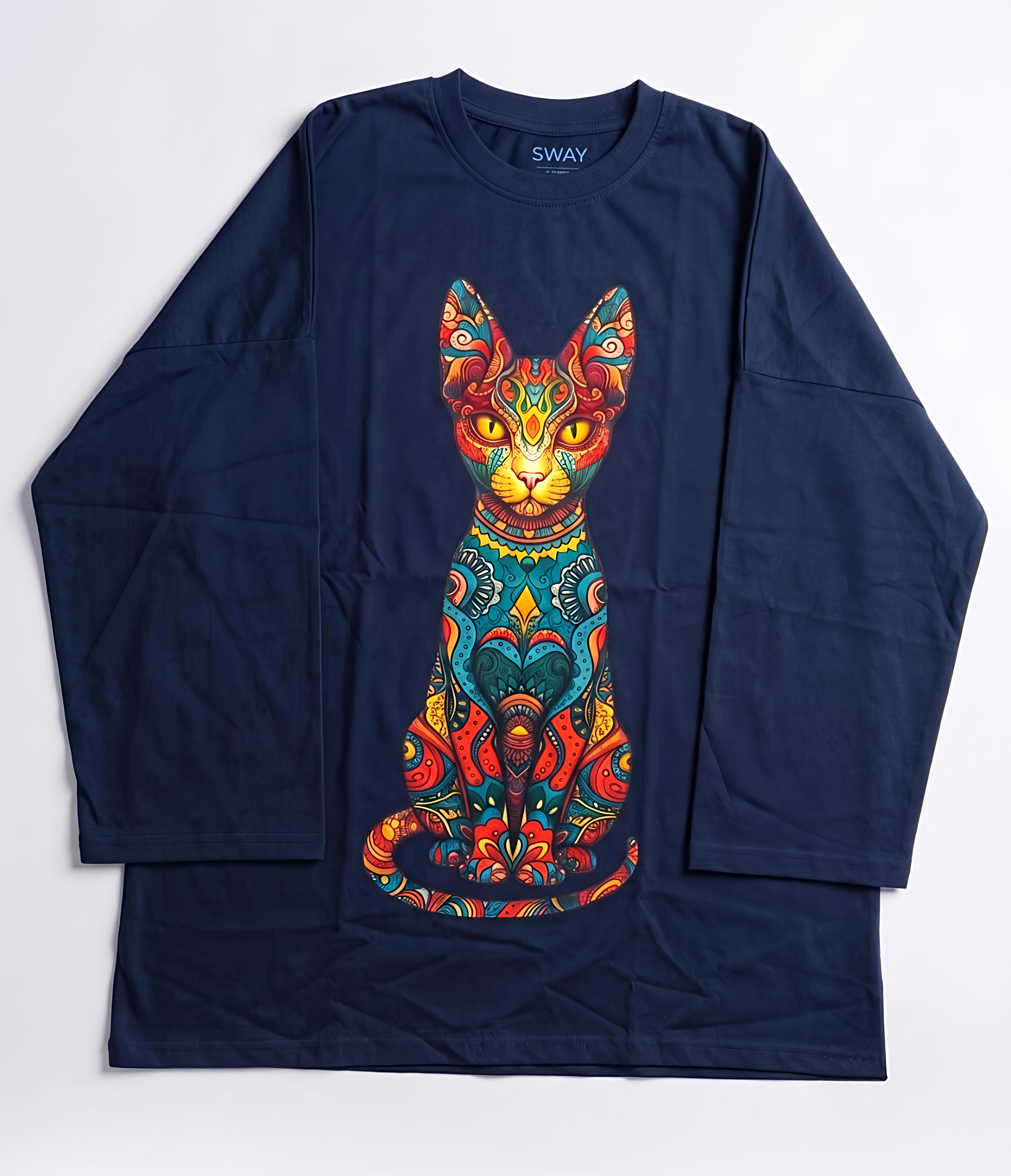 Mystic Mau Long Sleeve Oversized Tee