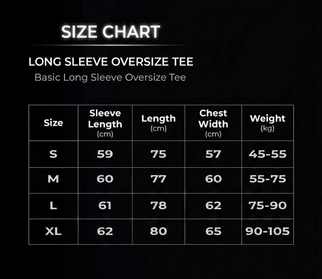 Eternity Protocol Long Sleeve Oversize Tee