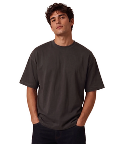 Drift Box Fit Tee — Washed Charcoal