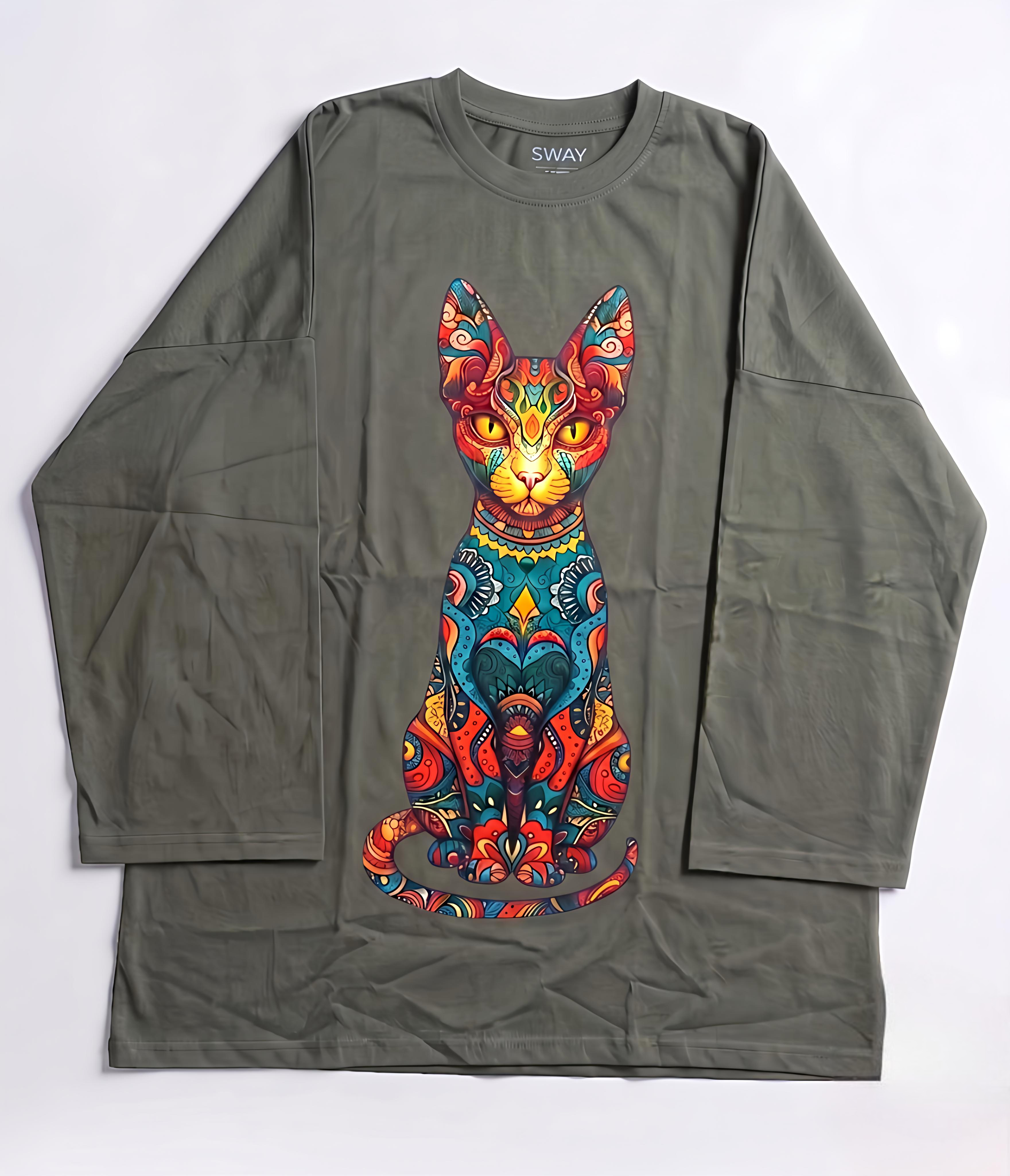 Mystic Mau Long Sleeve Oversized Tee