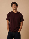Drift Box Fit Tee — Burgundy