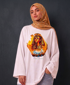 Tut's Legacy Long Sleeves Oversize Woman T-shirt